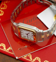 Load image into Gallery viewer, Cartier Santos Carrée 2961 'Godron Bracelet' + Box & Warranty Papers