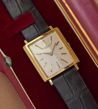Load image into Gallery viewer, Audemars Piguet Vintage Tank Watch 18K Gold 1950s – 9/10 RSQ Manual Movement + Box