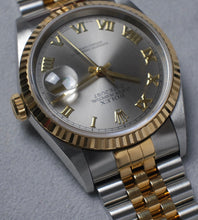 Afbeelding in Gallery-weergave laden, Rolex Datejust 16233 'Slate Grey Roman' 1996 (B+P)