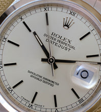 Afbeelding in Gallery-weergave laden, Rolex Datejust 16200 'Silver/Crème dial' 1998/1999