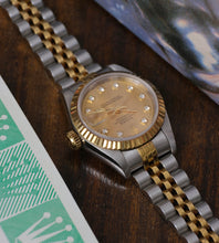 Afbeelding in Gallery-weergave laden, Rolex Lady-Datejust 69173 'Champagne Diamond Dial' 1998 (Full-Set)