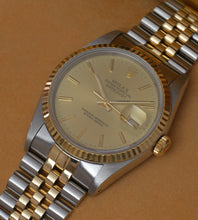 Afbeelding in Gallery-weergave laden, Rolex Datejust 16233 'Champagne Dial' 1990 (B+P)