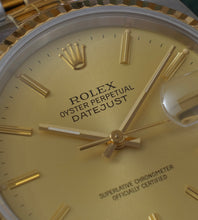 Afbeelding in Gallery-weergave laden, Rolex Datejust 16233 'Champagne Dial' 1990 (B+P)
