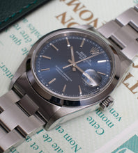 Afbeelding in Gallery-weergave laden, Rolex Date 15200 Blue Dial 2000 + Box & Papers