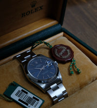 Afbeelding in Gallery-weergave laden, Rolex Date 15200 Blue Dial 2000 + Box & Papers