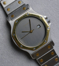 Afbeelding in Gallery-weergave laden, Cartier Santos Octagon 2965 'Slate Grey / Ghost Dial'