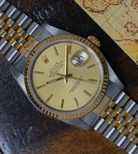 Afbeelding in Gallery-weergave laden, Rolex Datejust 16233 'Champagne' Box + Papers 1990