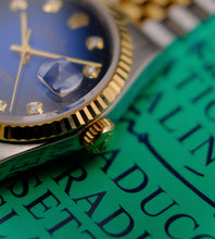 Afbeelding in Gallery-weergave laden, Rolex Datejust 16233 Vignette Dial 1995 + Box & Papers