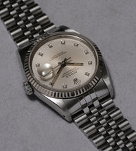 Afbeelding in Gallery-weergave laden, Rolex Datejust 16234 ''Silver Diamond Dial'' 1990