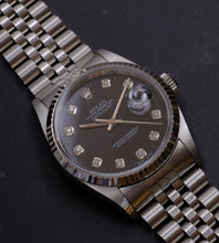 Load image into Gallery viewer, Rolex Datejust 16234 Black Diamond Dial 1996 (Box + Papers)