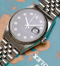 Load image into Gallery viewer, Rolex Datejust 16234 Black Diamond Dial 1996 (Box + Papers)