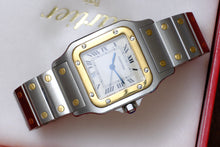 Afbeelding in Gallery-weergave laden, Cartier Santos Galbee 187901 + Box