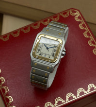 Afbeelding in Gallery-weergave laden, Cartier Santos Galbee 187901 + Box (90's)