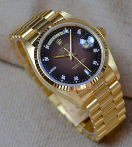 Rolex Day-Date 18038 'Brown Vignette' 1979'
