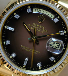 Rolex Day-Date 18038 'Brown Vignette' 1979'