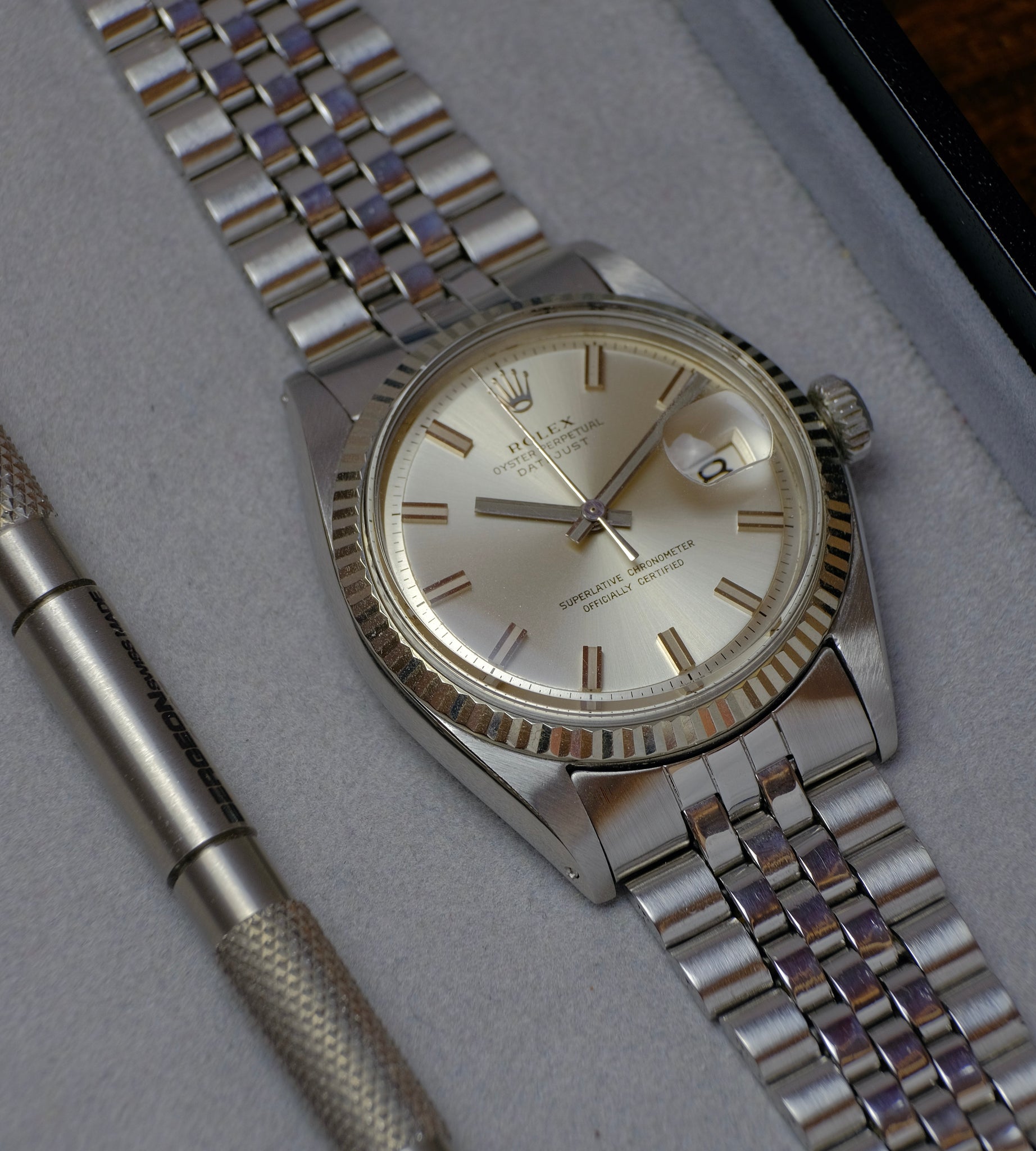 Rolex Datejust 1601 Wide Boy No Lume 1970 10 over 10
