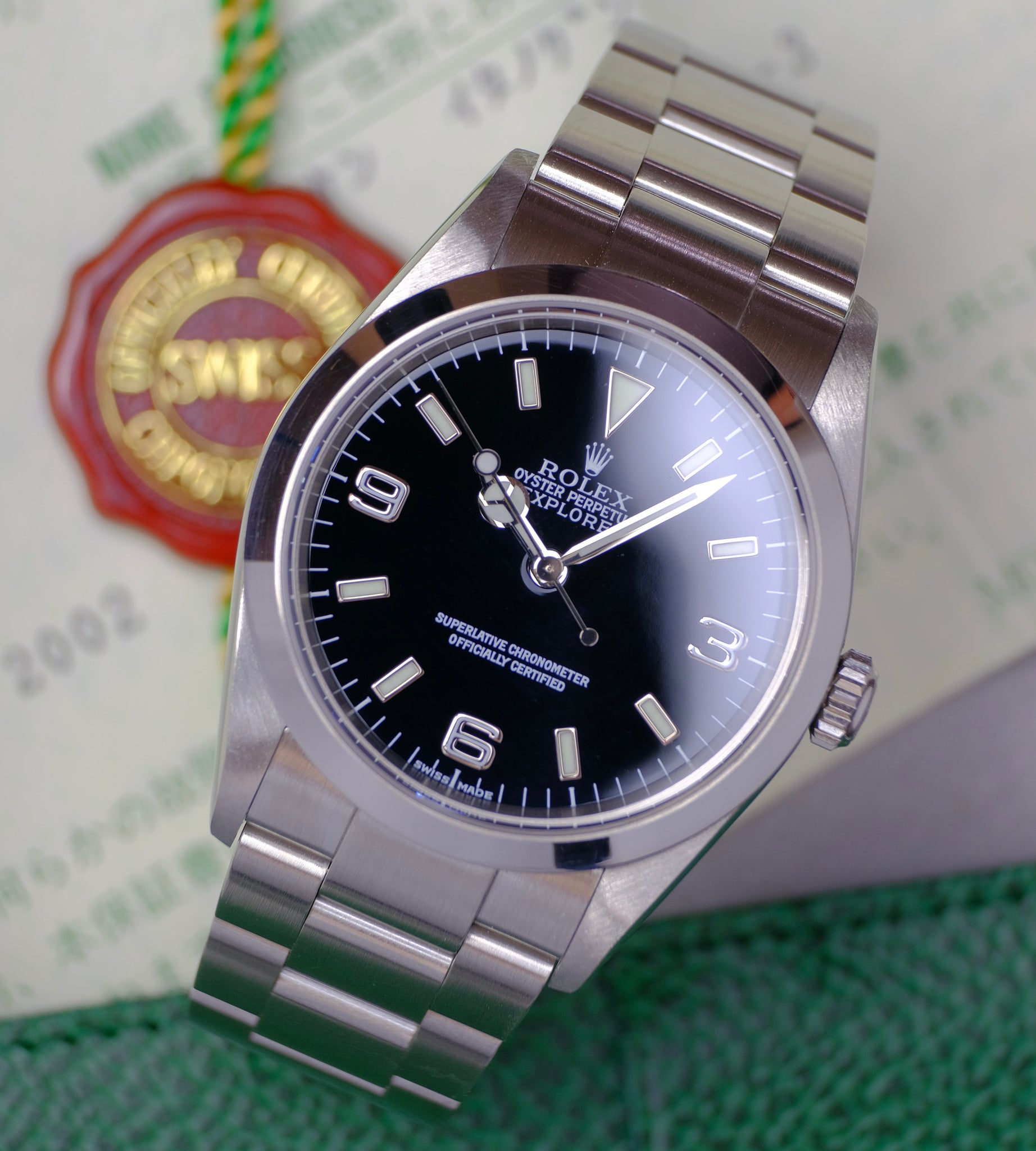 Fortov buste guide Rolex Explorer 114270 + Papers & RSC 2002 – 10 over 10