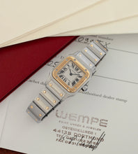 Afbeelding in Gallery-weergave laden, Cartier Santos Galbée 1567 Ladies / Papers + First Owner Invoice / Wempe Service History (2014)
