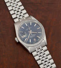Afbeelding in Gallery-weergave laden, Rolex Datejust 1600 'Blue Pie-Pan Dial' (1966)

