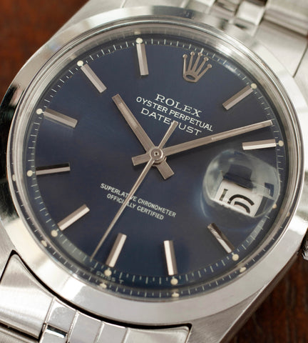 Rolex Datejust 1600 'Blue Pie-Pan Dial' (1966)