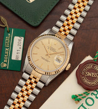 Afbeelding in Gallery-weergave laden, Rolex Datejust 16233 Linen Dial / Like NOS-Condition / Box + Papers / 1991-1992

