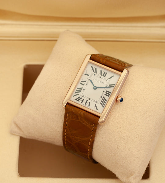 Cartier Tank Solo Large - Rose Gold - 3167 / W5200025 - Box + Cartier Service