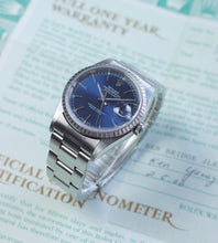 Load image into Gallery viewer, Rolex Datejust 16220 &#39;Blue&#39; 1999
