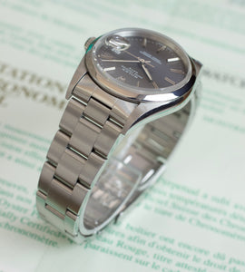 Rolex Date 15210 Slate Grey + Papers & Original Engine Turned Bezel (1995)