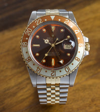 Load image into Gallery viewer, Rolex GMT-Master 16753 Root Beer Nipple Dial Lava 
