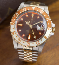 Load image into Gallery viewer, Rolex GMT-Master 16753 Root Beer Nipple Dial Lava 
