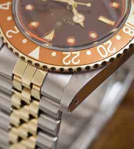 Rolex GMT-Master 16753 Root Beer Nipple Dial Lava 