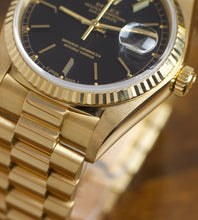 Afbeelding in Gallery-weergave laden, Rolex Day-Date 18038 &#39;&#39;Black dial&#39;&#39; (1979)
