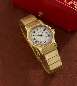 Cartier Santos Octagon 2965 '18K Yellow gold' + Box