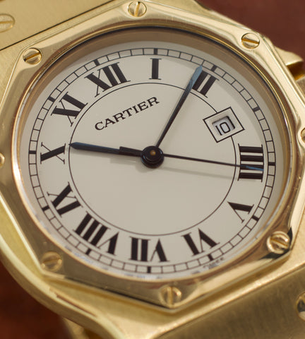 Cartier Santos Octagon 2965 '18K Yellow gold' + Box