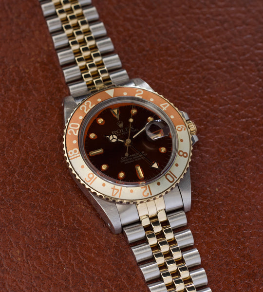 Rolex GMT-Master 16753 ''Root beer / Nipple lava dial'' (1983)