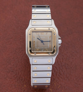 Cartier Santos Galbée 1566 'Slate Grey / Rhodium Dial'