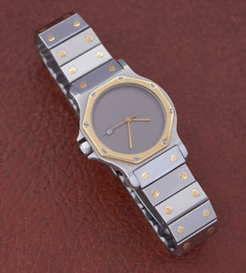 Cartier Santos Octagon 2965 'Slate Grey / Ghost Dial'