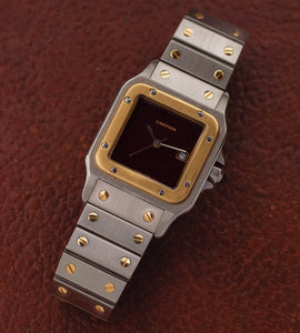 Cartier Santos Carree 2961 'Burgundy'