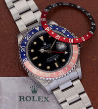 Load image into Gallery viewer, Rolex GMT-Master II 16710 Coke + Pepsi Inlay &#39;Cream Patina&#39; (1990)
