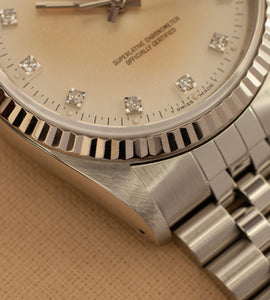 Rolex Datejust 16234 'Silver / Cream Diamond Dial' (1990)