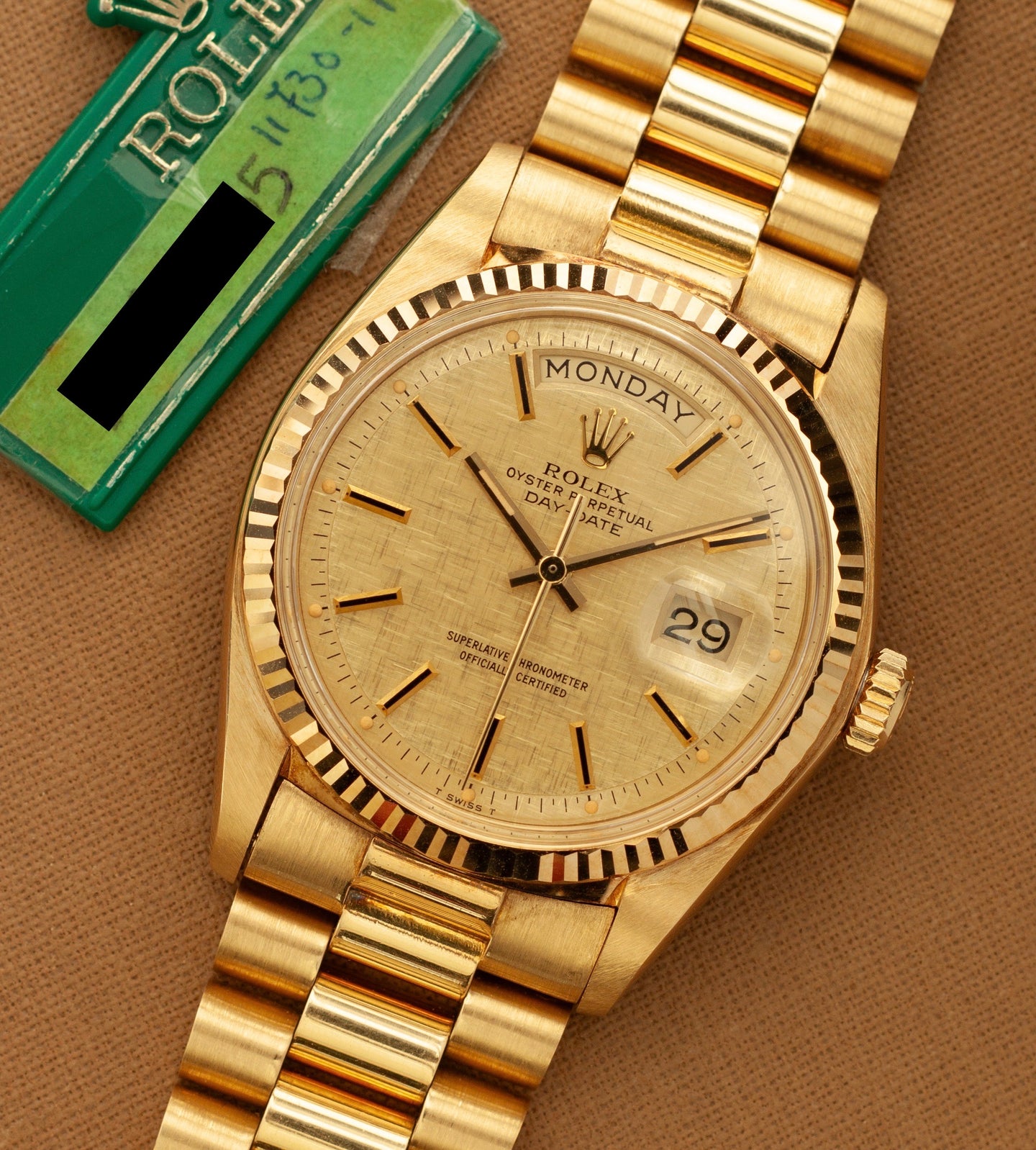 Rolex Day-Date 1803 'Linen dial' (1978)