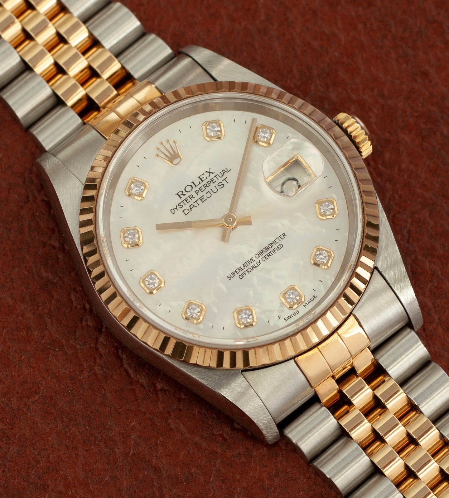 Rolex Datejust 16233 'MOP Dial' + Box & Papers (2001)