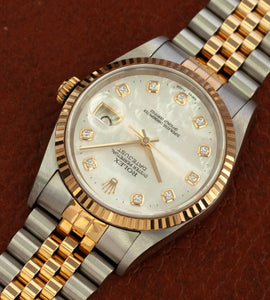 Rolex Datejust 16233 'MOP Dial' + Box & Papers (2001)