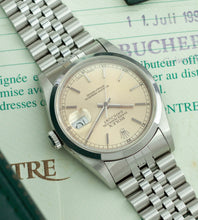 Load image into Gallery viewer, Rolex Datejust 16200 &#39;Silver Patina Dial + Box &amp; Papers (1995)
