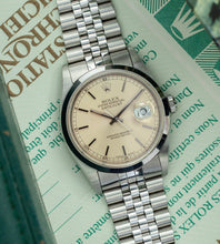 Load image into Gallery viewer, Rolex Datejust 16200 &#39;Silver Patina Dial + Box &amp; Papers (1995)
