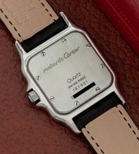 Afbeelding in Gallery-weergave laden, Cartier Santos Galbée 187901 + Box (Leather strap)
