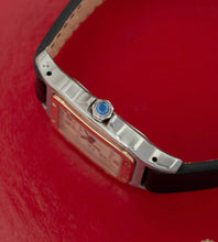 Afbeelding in Gallery-weergave laden, Cartier Santos Galbée 187901 + Box (Leather strap)
