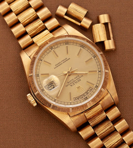 Rolex Day-Date 18078 'Bark-finish / Champagne dial' (1984)