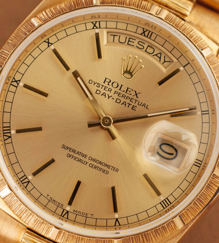 Rolex Day-Date 18078 'Bark-finish / Champagne dial' (1984)