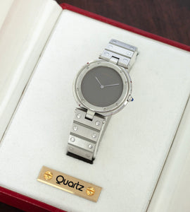 Cartier Santos Vendôme 8192 'Grey / Ghost Dial + 2025 Cartier Service Papers & Box'